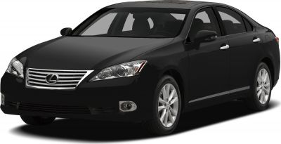 Front-side view of a sleek sedan with chrome grille and alloy wheels