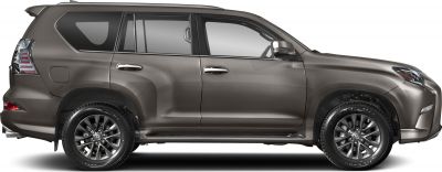 Side profile of a mid-size SUV with alloy wheels and sporty design.