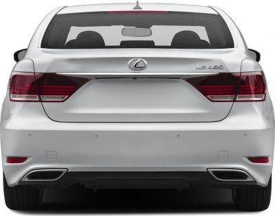 Rear view with LED taillights and dual exhaust outlets