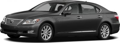 Sleek luxury sedan front and side profile with distinctive headlight and grille design