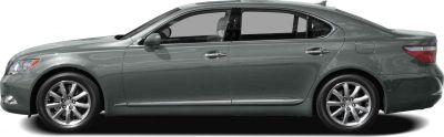 Side profile of luxury sedan with alloy wheels and chrome details