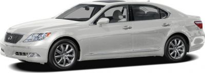 Side profile of a luxury sedan with sleek lines and alloy wheels