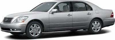 Silver luxury sedan side profile with alloy wheels