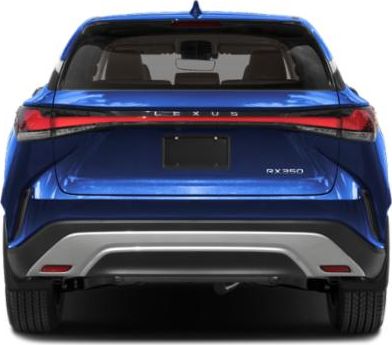 Rear view with connected LED taillights and blue exterior