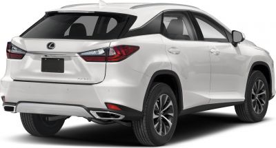 Rear profile with tail lights and bumper design of a luxury SUV