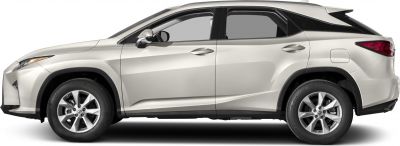 Side profile of luxury SUV with sharp lines and alloy wheels