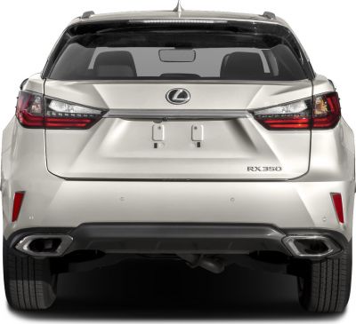 Rear view with tail lights and dual exhausts