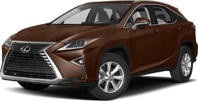 Front view of SUV with large spindle grille and sharp headlights