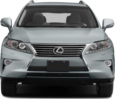 Front view showing distinctive grille and headlight design