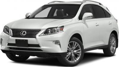 Front angle view showing headlights, grille, alloy wheels, and roof rails on white SUV.