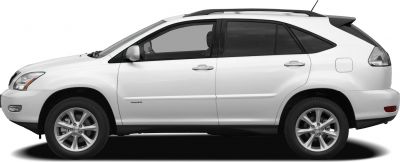 Side profile of white SUV with alloy wheels and roof rails