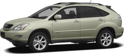 Side profile of a mid-size luxury SUV with alloy wheels and roof rails