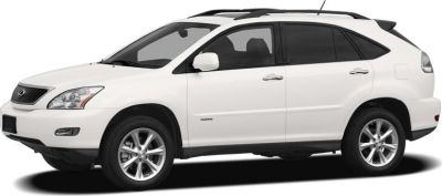 Side profile of white SUV with roof rails and alloy wheels.