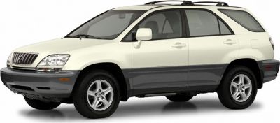 Side profile of SUV with two-tone paint and alloy wheels
