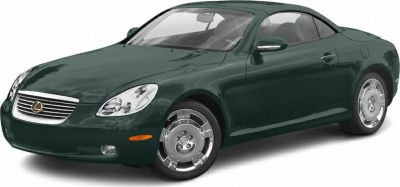 Luxury convertible coupe with aerodynamic body and chrome multi-spoke wheels.