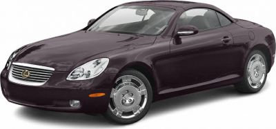 Convertible coupe front and side view with grille and sporty design