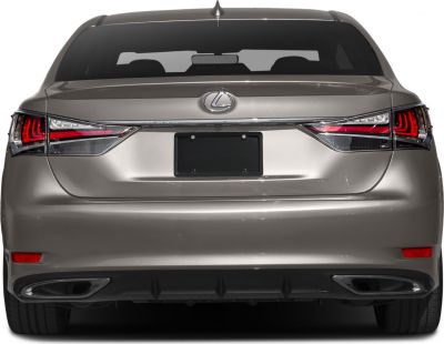 Rear view with taillights and dual exhaust outlets