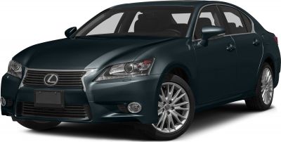 Front view of a luxury sedan with signature grille and headlamps