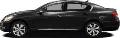 Sleek sedan side profile with alloy wheels and four doors