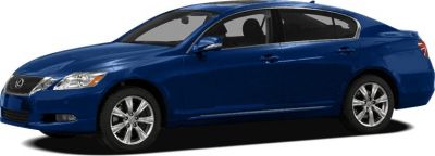 Side profile of blue luxury sedan with alloy wheels