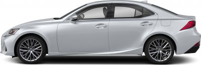 Side profile of silver sedan with alloy wheels and smooth lines
