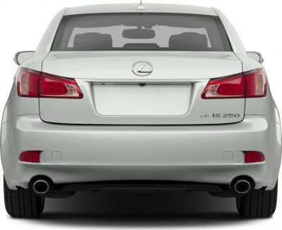 Rear with dual exhaust and tail lights