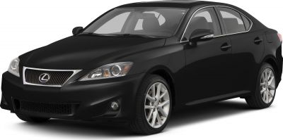Front 3-quarter angle of sleek black sedan with alloy wheels and sharp headlights