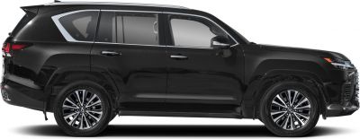 Black SUV side profile with multi-spoke alloy wheels