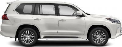 Side profile of a luxury SUV with alloy wheels and modern headlights