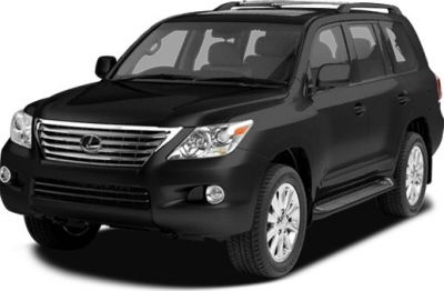 Black luxury SUV with chrome grille and roof rails at front and side angle