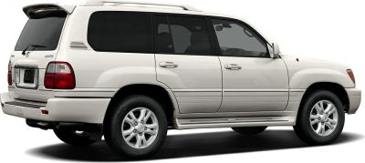 Side and rear view of a boxy SUV with alloy wheels and running boards