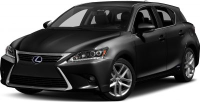 Front side view showing spindle grille and LED headlights of compact hatchback