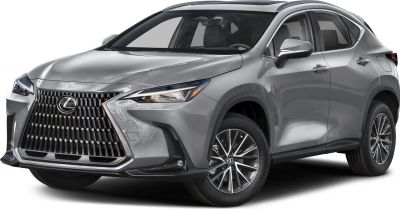 Front-side view highlighting bold spindle grille and sleek headlights