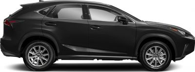 Side profile of black SUV with sculpted body and alloy wheels