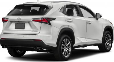 Rear and side view of a white compact SUV with distinctive taillights and alloy wheels