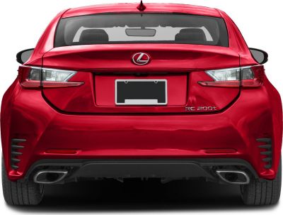 Rear view with dual exhaust and distinctive tail lights