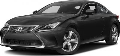 Front and side view of a coupe with spindle grille and alloy wheels