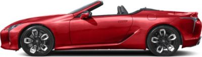 Red convertible sports car with sleek design and alloy wheels