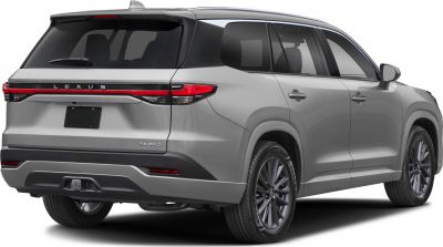 Rear side view with sleek tail lights and modern SUV body lines