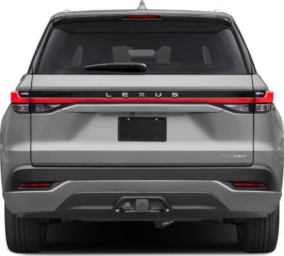 Rear view with continuous LED tail light strip and modern rear design