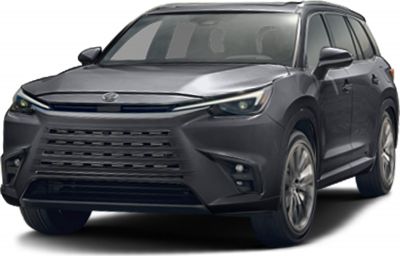 Bold front grille and sleek LED headlights on SUV