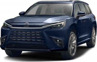 Front angled view with horizontal grille and sleek LED headlights