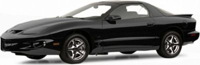 Black sleek coupe with sporty alloy wheels and aerodynamic body design.