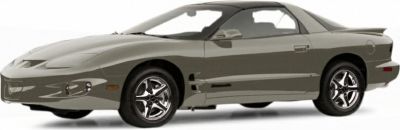 Side and front view of a sports coupe with alloy wheels