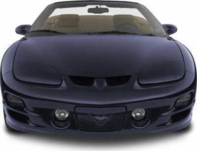 Front view with pop-up headlights and aerodynamic sporty design