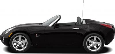 Convertible sports coupe with chrome five-spoke alloy wheels