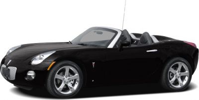 Convertible sports car sleek side profile with alloy wheels