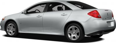 Silver sedan side and rear view with distinctive taillights and alloy wheels