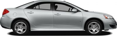 Sedan side profile with alloy wheels and sleek design