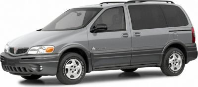 Side and front view of a sleek 1997 minivan with tinted windows and aerodynamic design